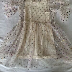 Cotton On Kids Dress with Multicolor Polka Dots